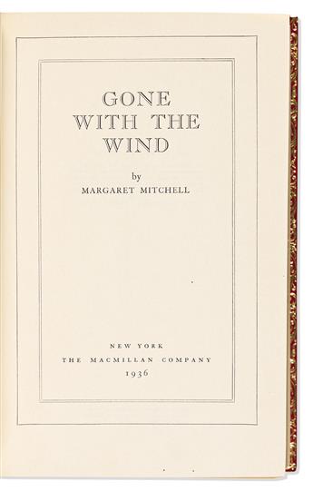 Mitchell, Margaret (1900-1949) Gone with the Wind.